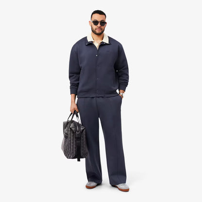 Veste brodée emblématique à col montant