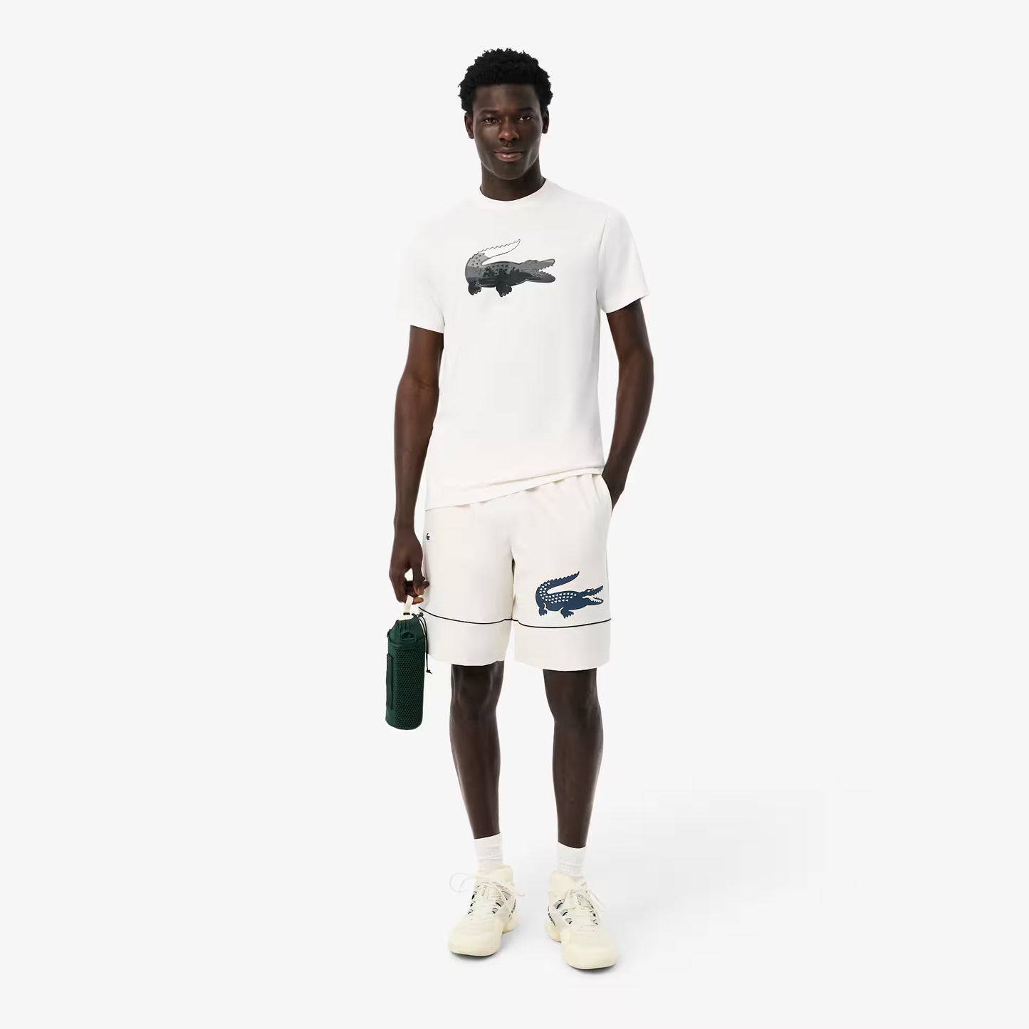 Shorts de tennis en taffetas de losange imprimé