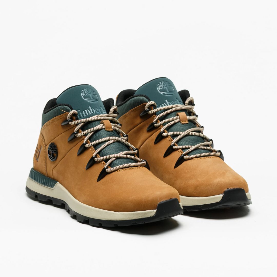 Sprint Trekker Mid Lace Medium Brown Nubuck with Green