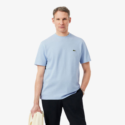 T-shirt en piqué de coton et lin épais