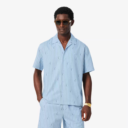 Chemise en twill imprimé coupe décontractée