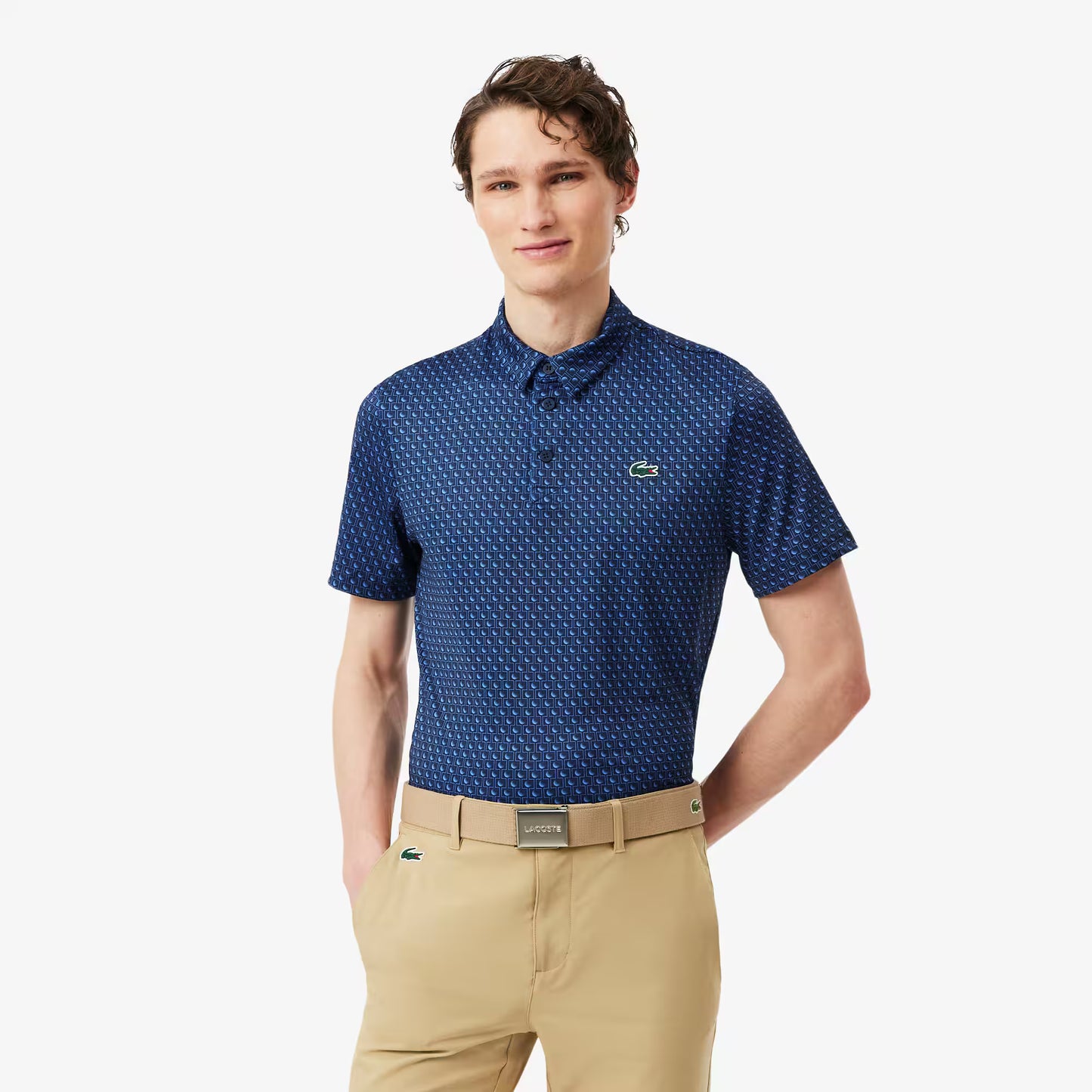 Polo de golf imprimé coupe classique