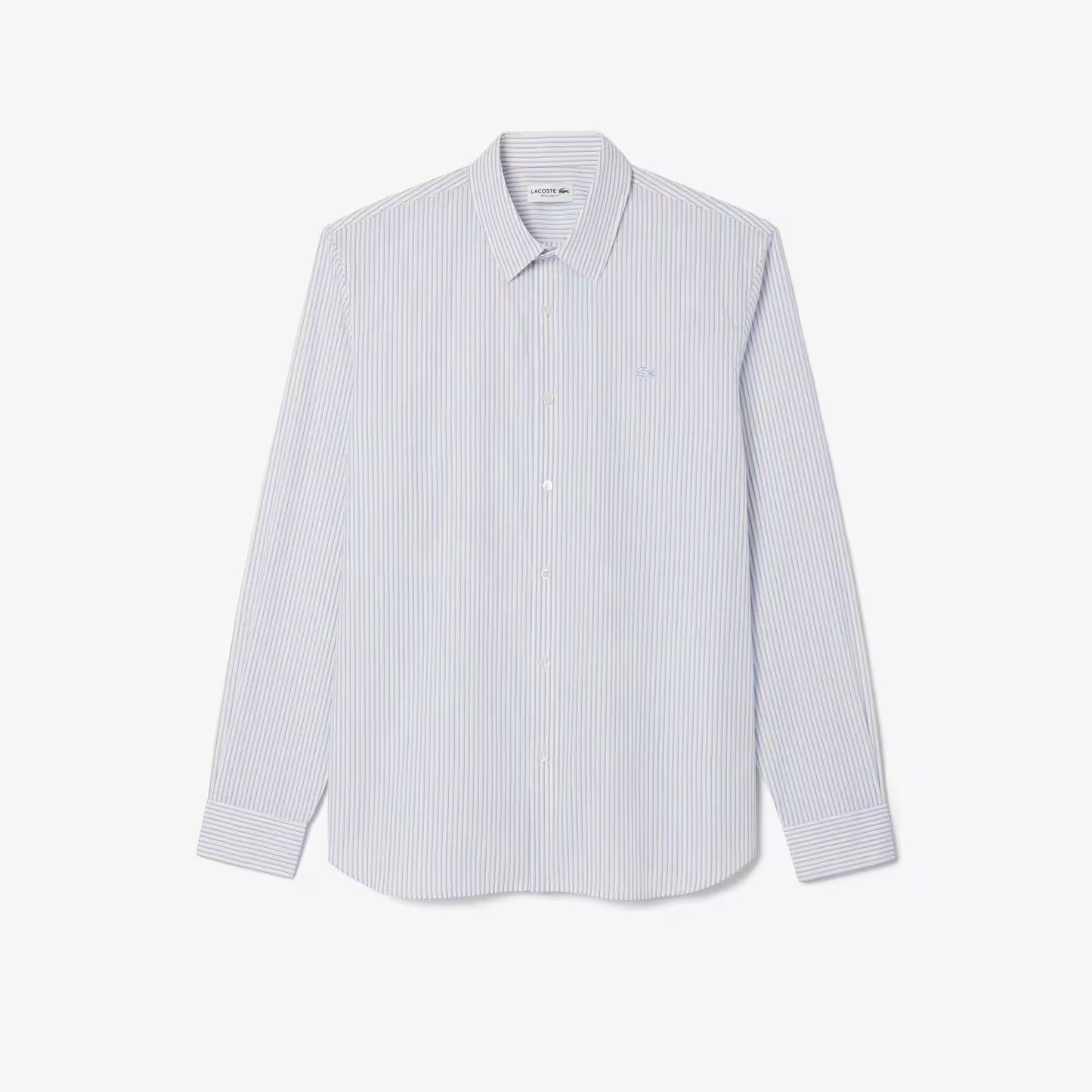 Chemise popeline rayée coupe droite