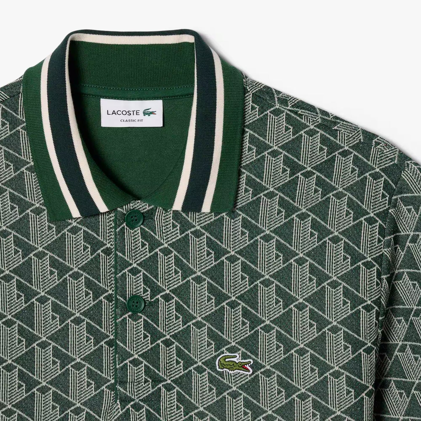 Polo classique en jacquard monogrammé