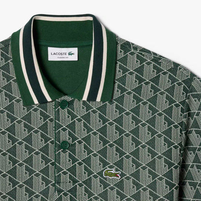 Polo classique en jacquard monogrammé