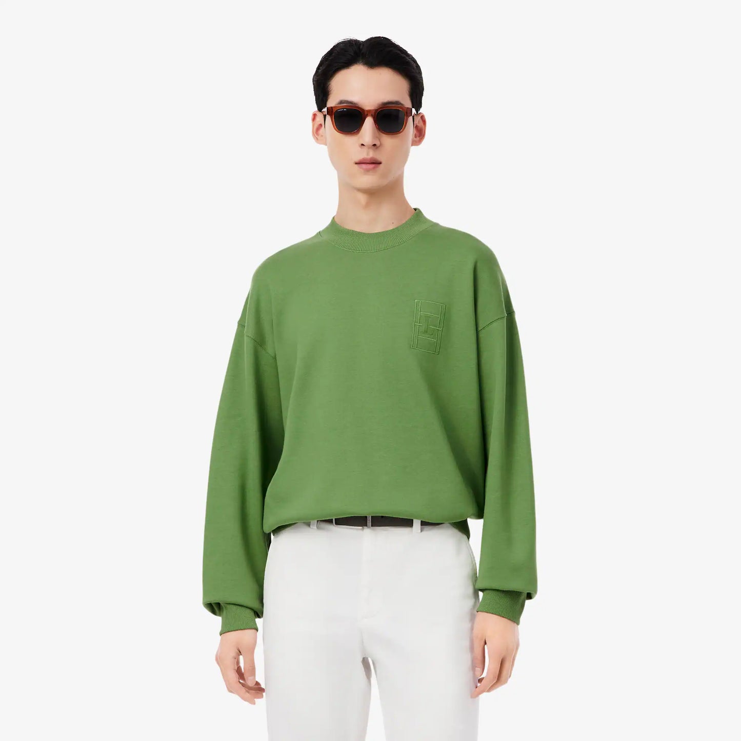 Sweat-shirt en polaire brodé
