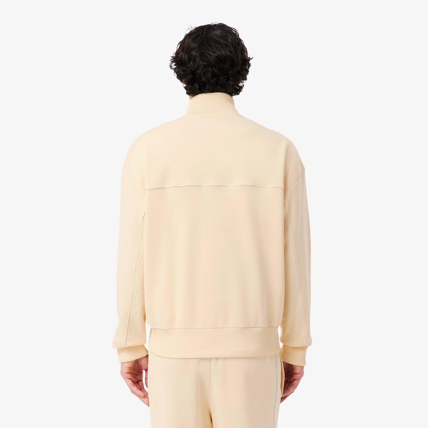 Sweat-shirt zippé à liseré contrastant