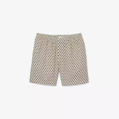 Short ample en mélange de coton imprimé