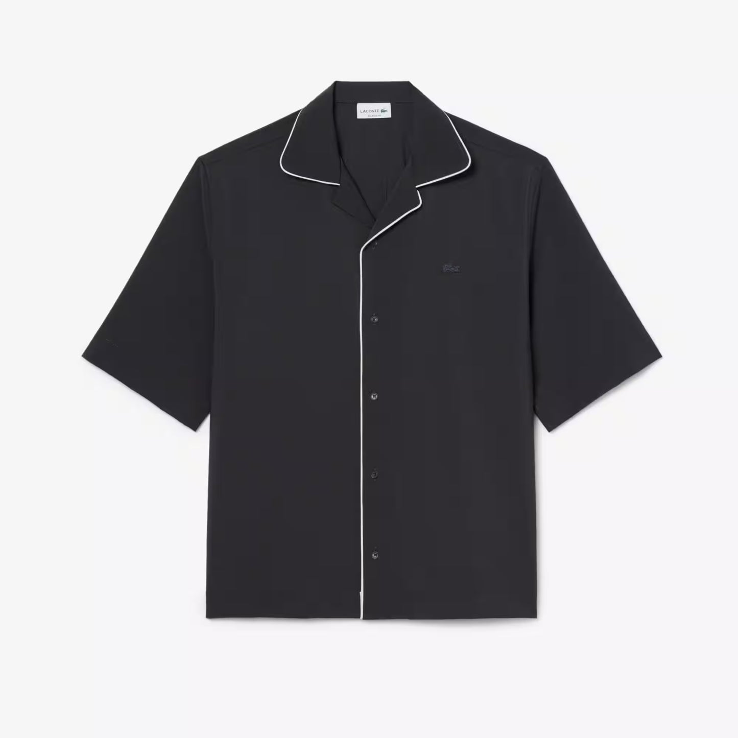Chemise en laine à manches courtes coupe décontractée