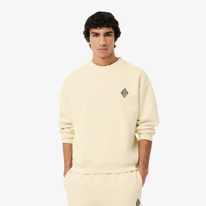 Sweat-shirt en piqué double face à écusson