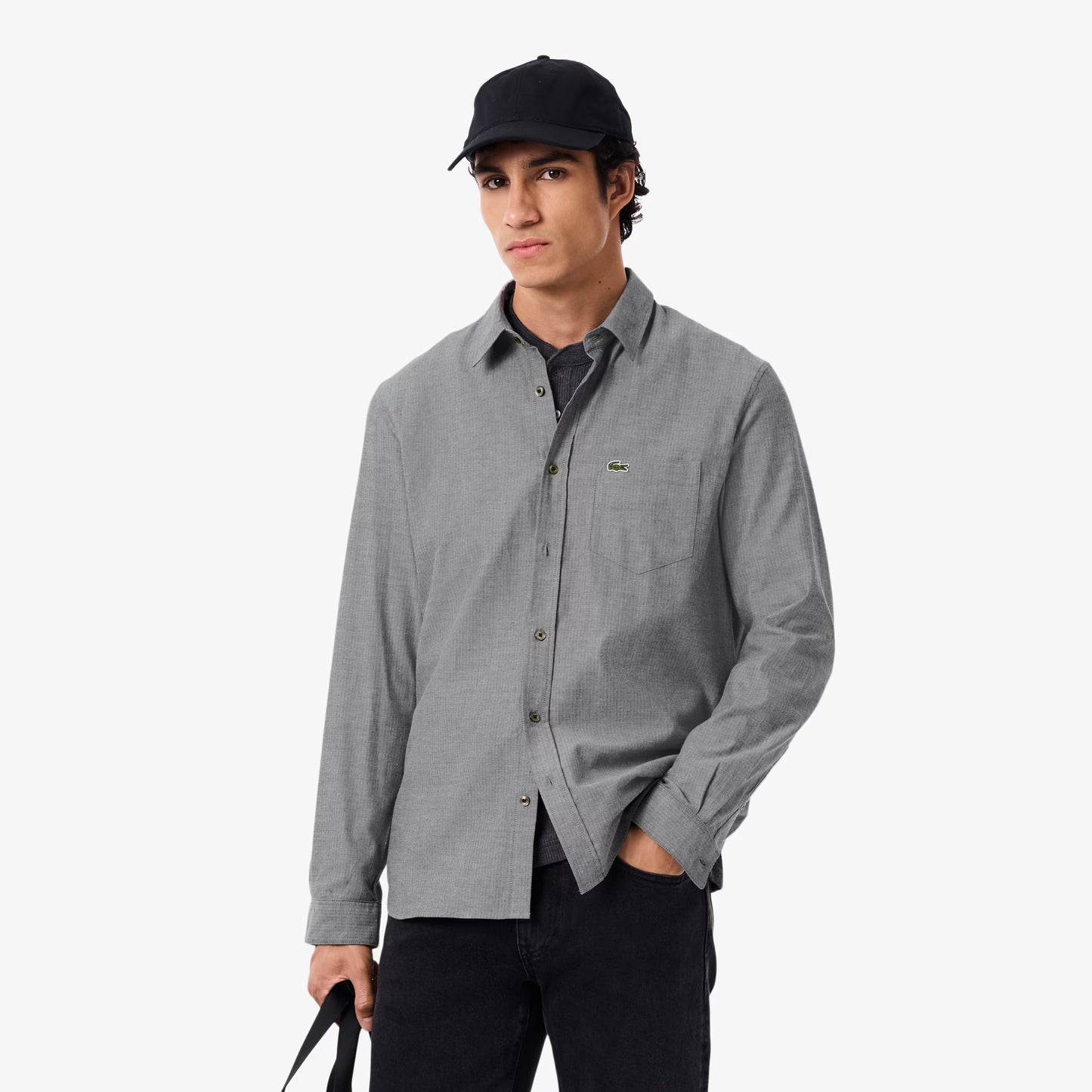 Chemise en coton coupe droite