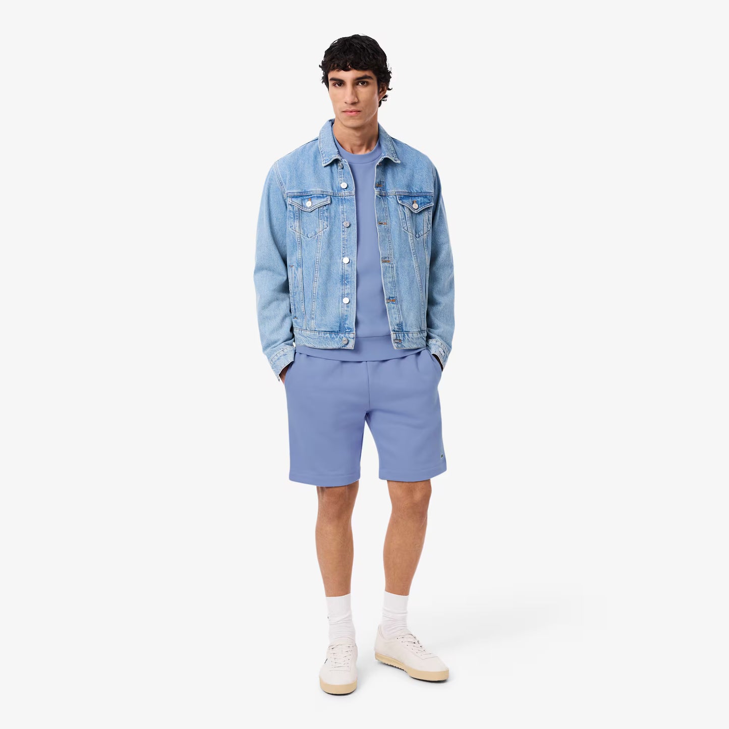 Shorts en molleton coupe droite