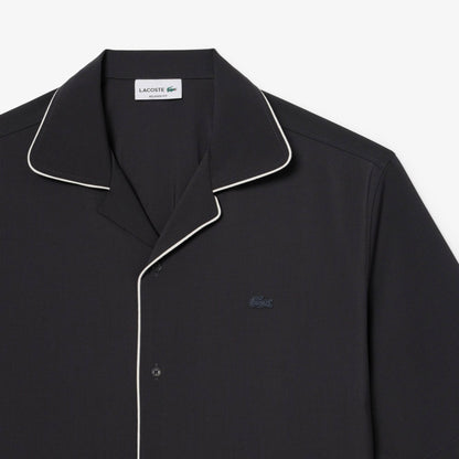 Chemise en laine à manches courtes coupe décontractée