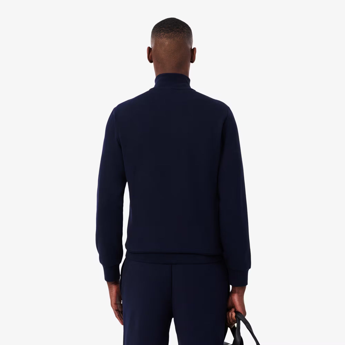 Sweat molletonné col montant zippé