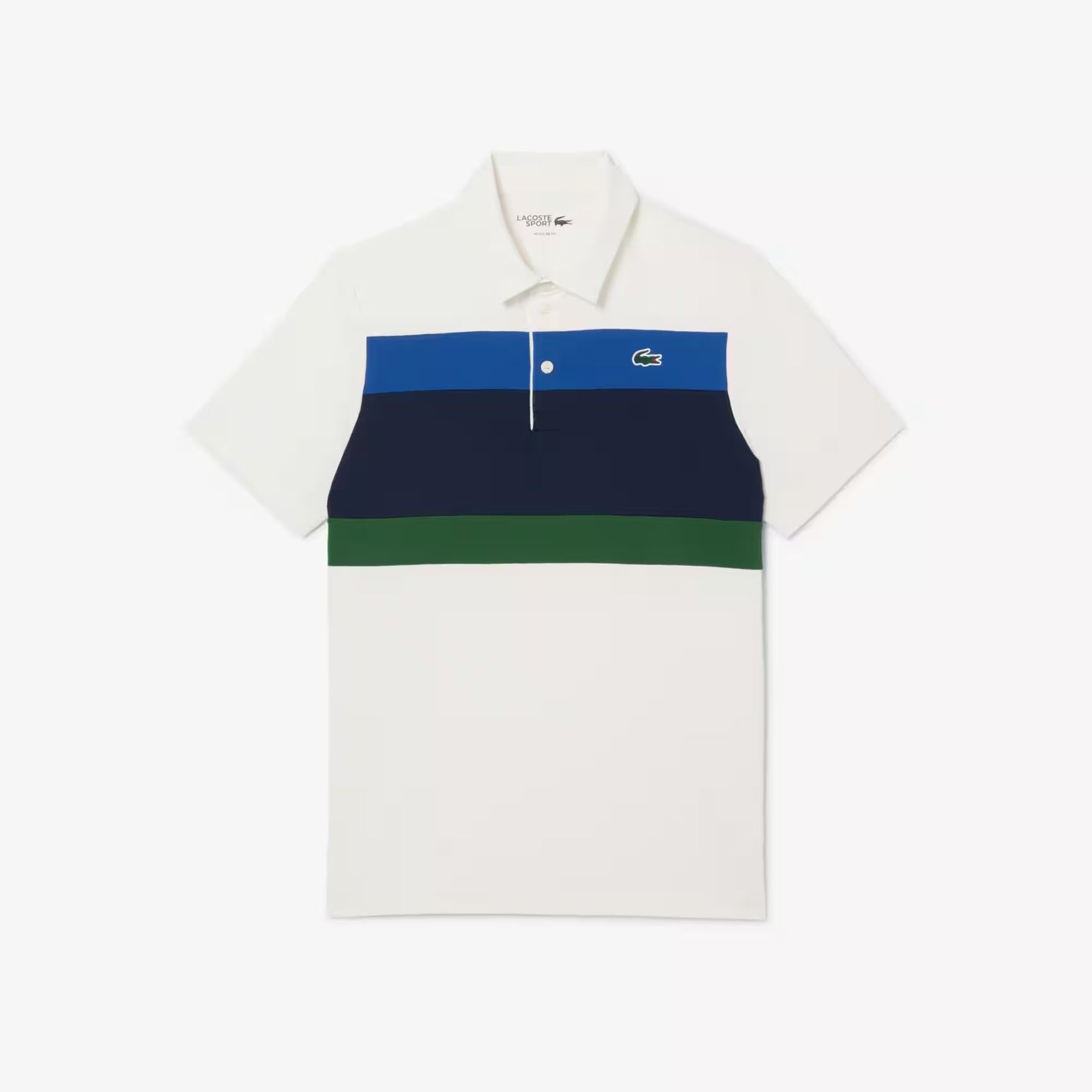 Polo de golf color block coupe droite