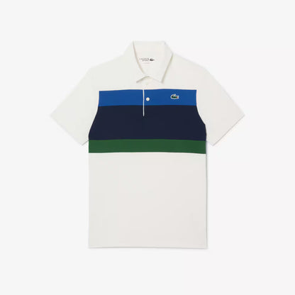 Polo de golf color block coupe droite