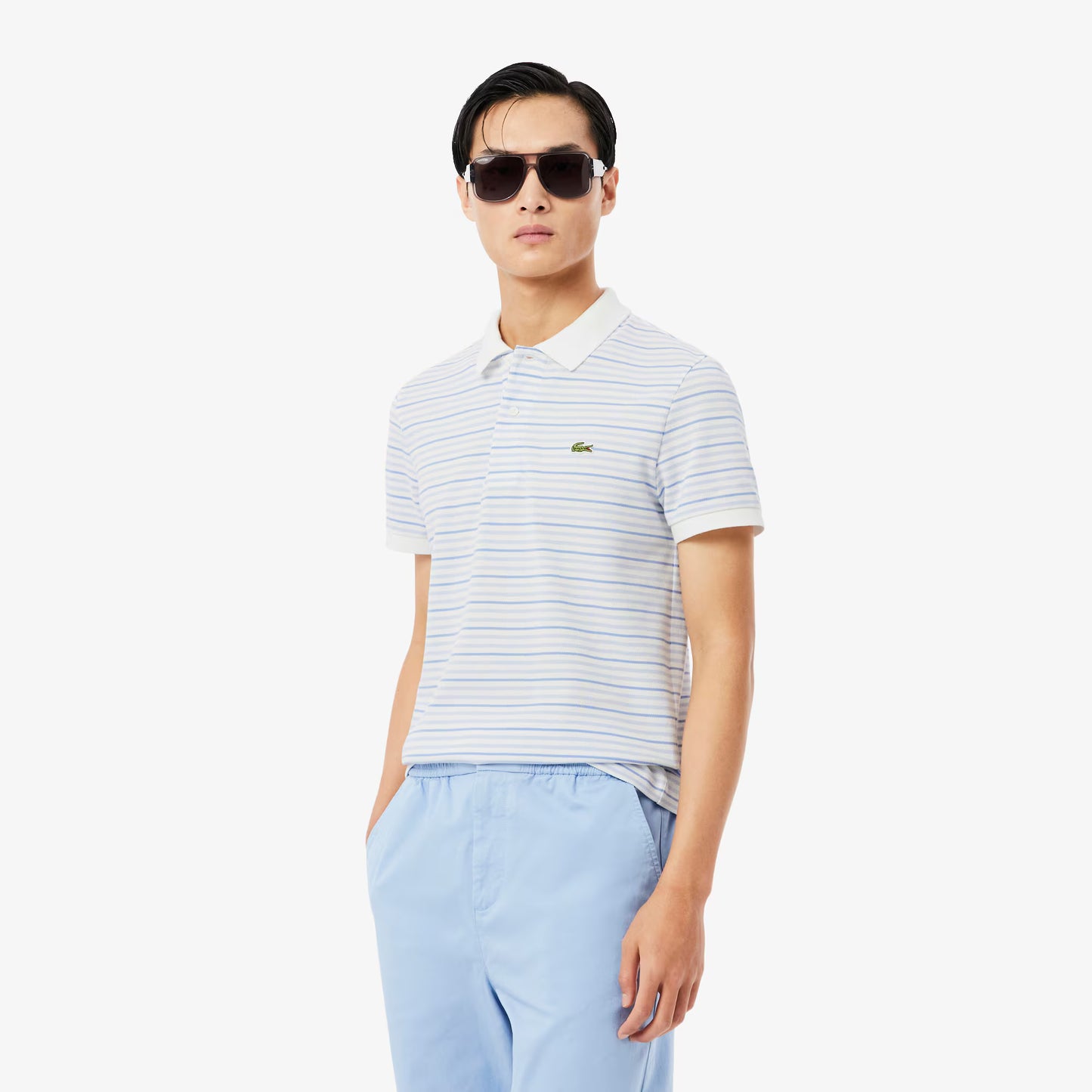 Polo Petit Piqué Rayé Coupe Classique