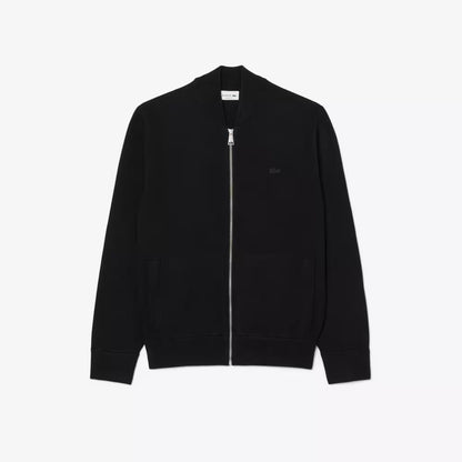 Blouson bomber en maille double face zippé