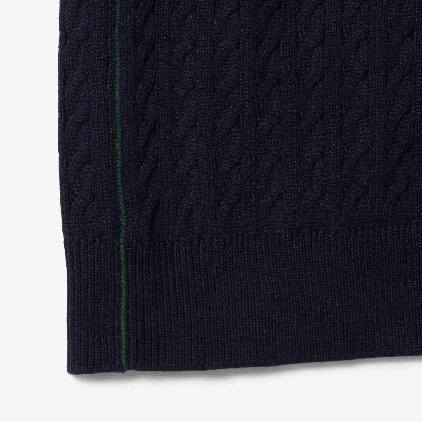 Gilet pull en coton tricoté torsadé