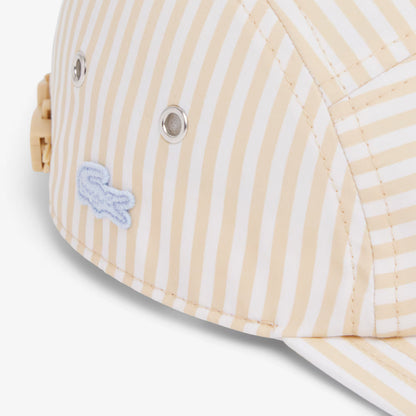 Casquette de jockey en popeline rayée