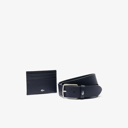 Coffret cadeau Ceinture en cuir/Porte-cartes