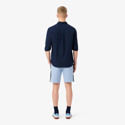 Short en molleton color-block coupe droite