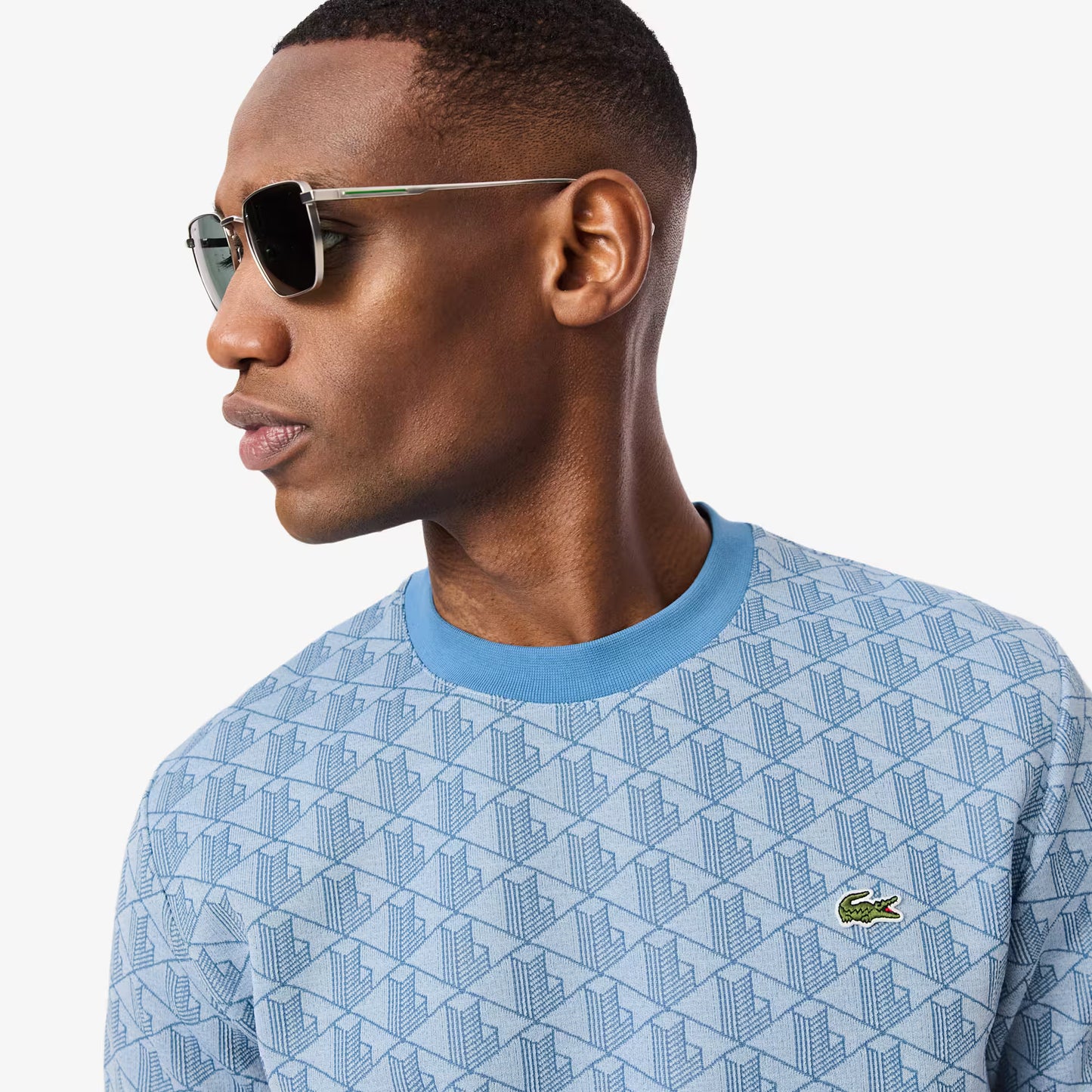 T-shirt en jacquard monogrammé