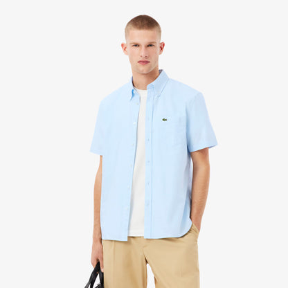 Chemise Oxford à manches courtes coupe droite