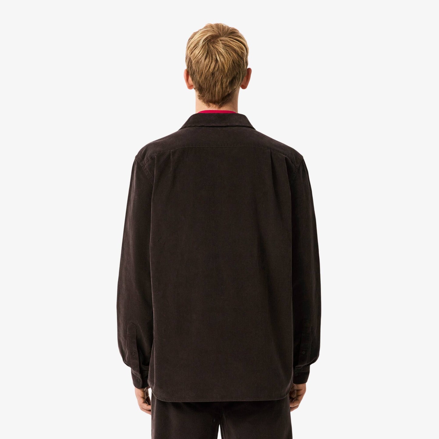 Chemise en velours coupe droite