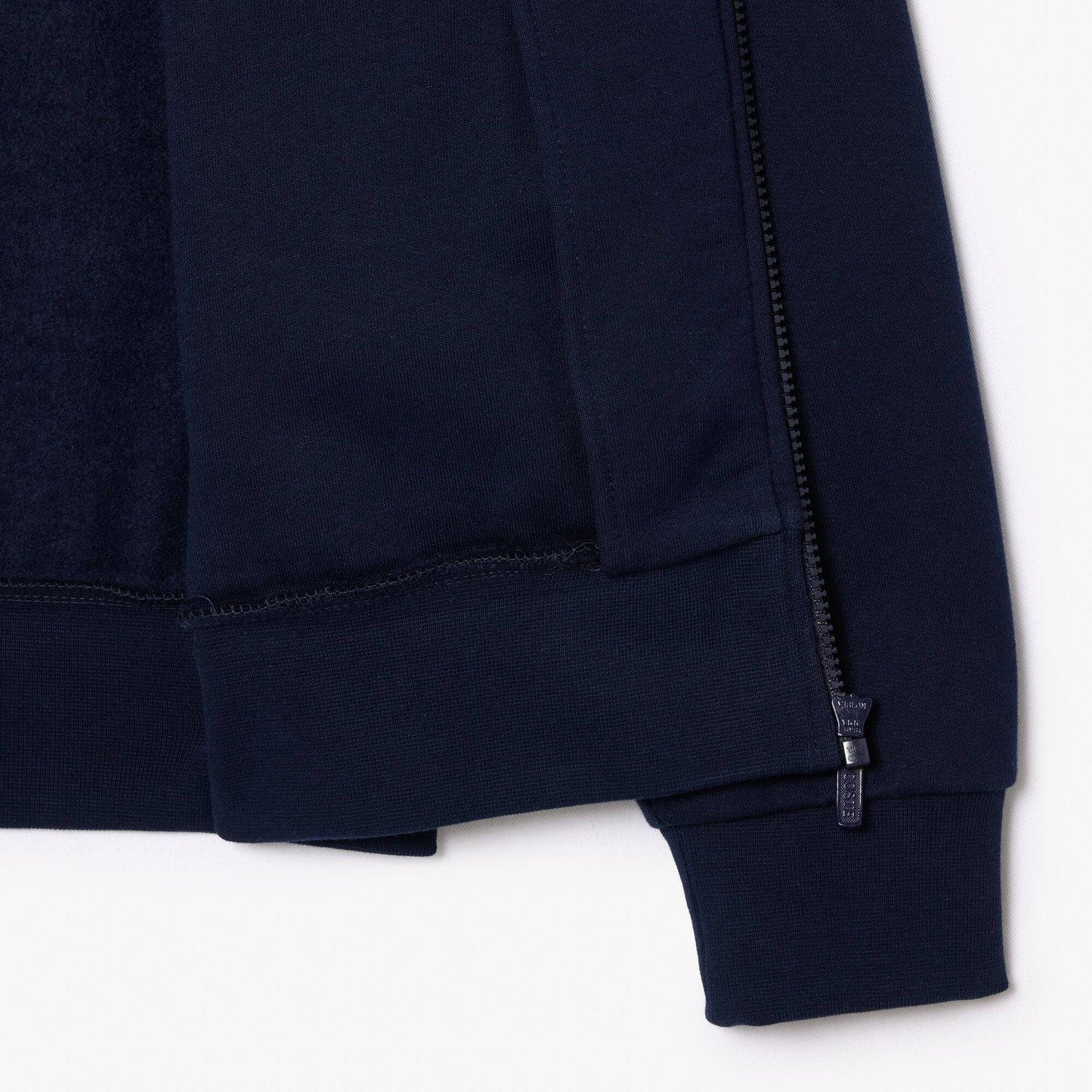 Sweat molletonné col montant zippé