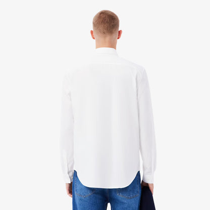 Chemise regular fit en popeline de coton