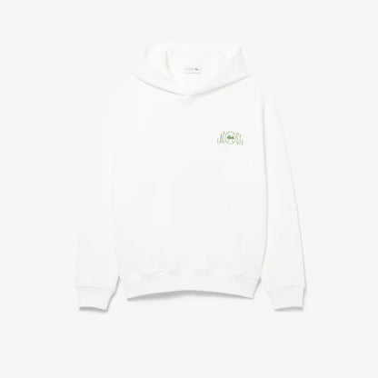 Sweat à capuche en polaire imprimé multiple