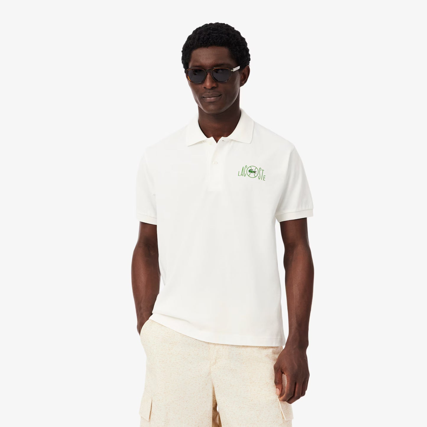 Polo à logo coupe classique