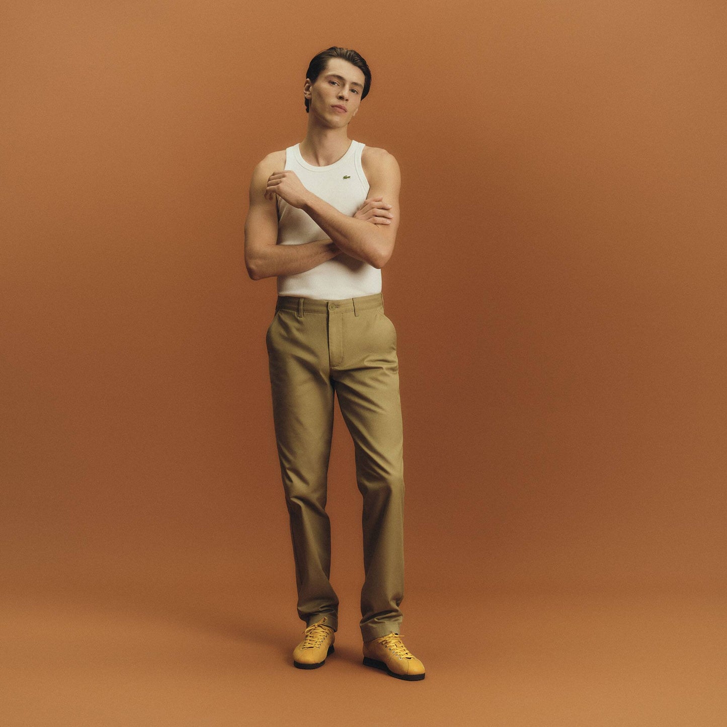 Pantalon Chino en Coton Coupe Droite