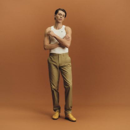 Pantalon Chino en Coton Coupe Droite