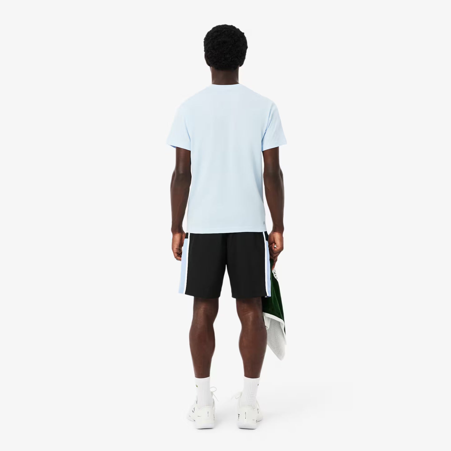 Short de tennis léger à rayures color block