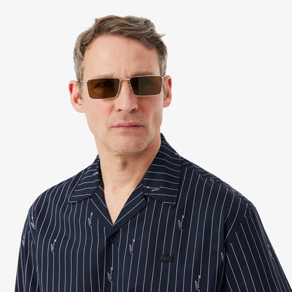 Chemise en twill imprimé coupe décontractée