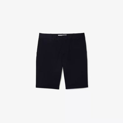 Shorts chino ajustés en coton stretch