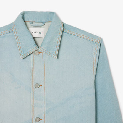 Surchemise en jean à motif paysager