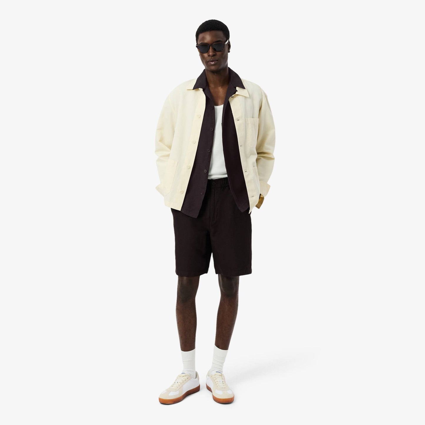 Chemise en lin coupe décontractée