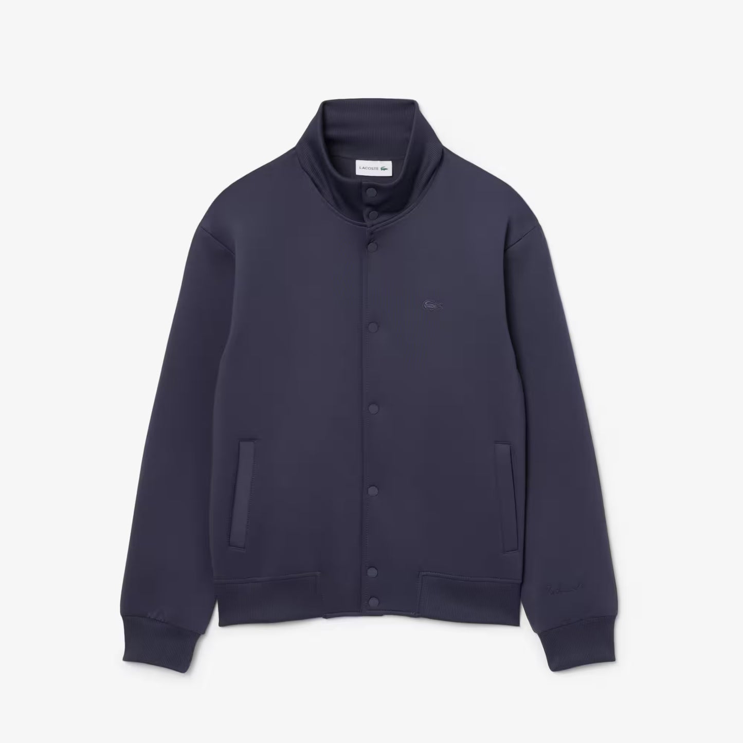 Veste brodée emblématique à col montant