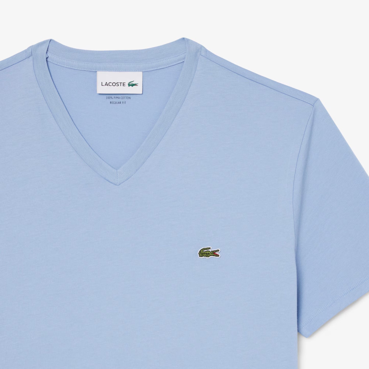 T-shirt léger en coton Pima col V