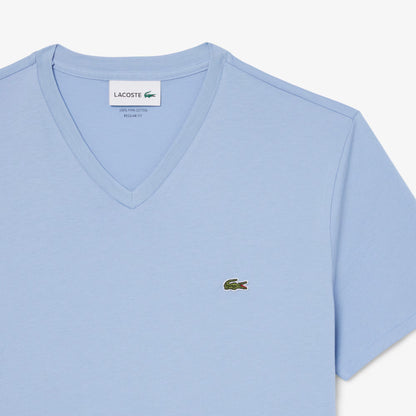 T-shirt léger en coton Pima col V