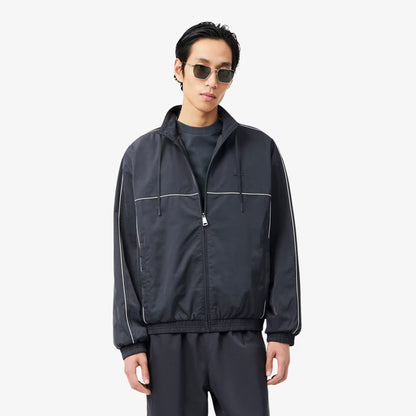 Veste de survêtement imperméable avec bordure contrastante