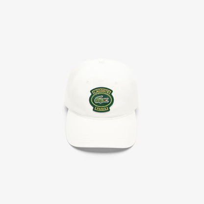 Casquette en coton avec badge