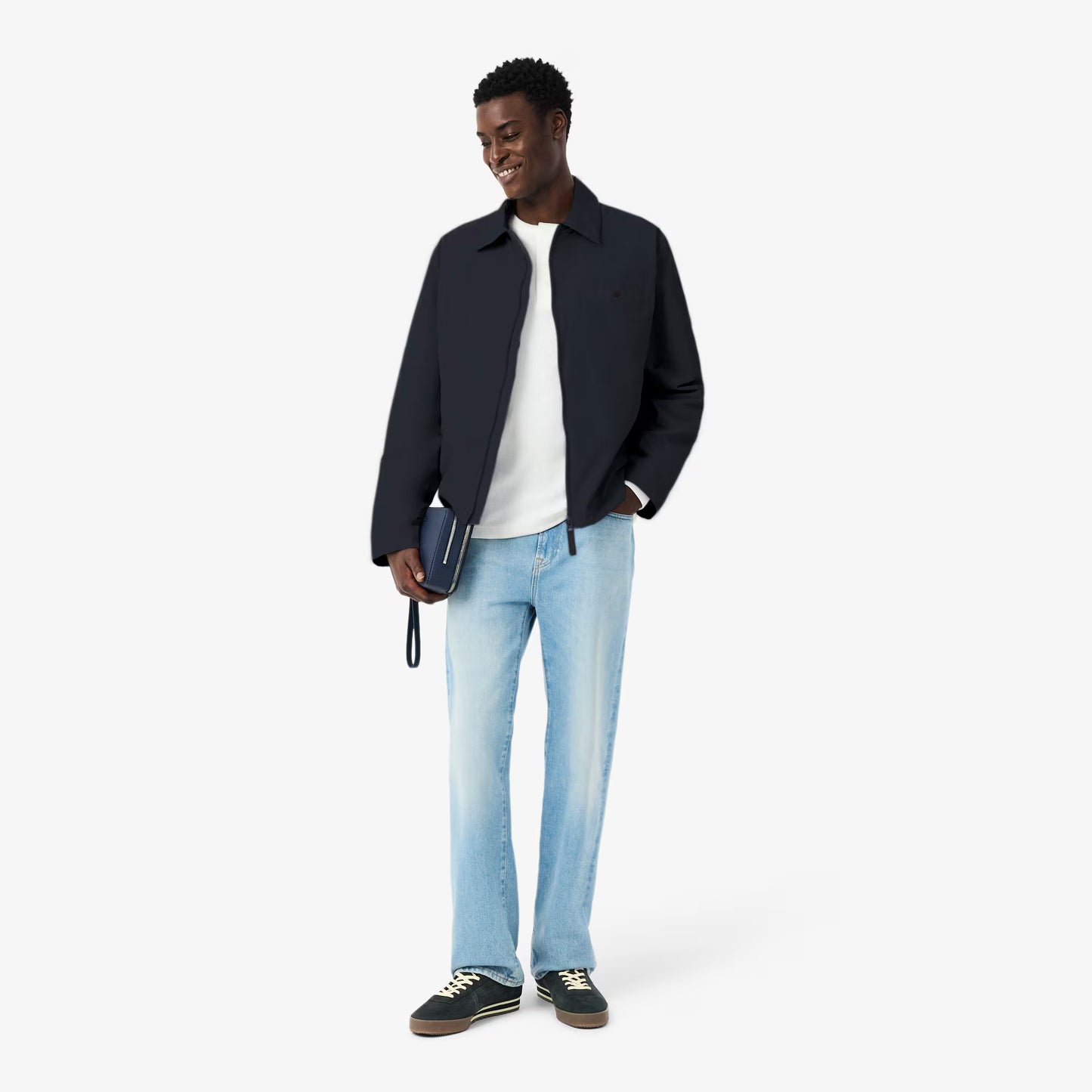 Blouson en taffetas texturé déperlant