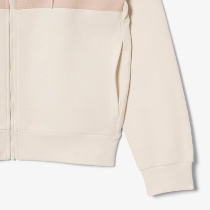 Sweat à capuche zippé color-block