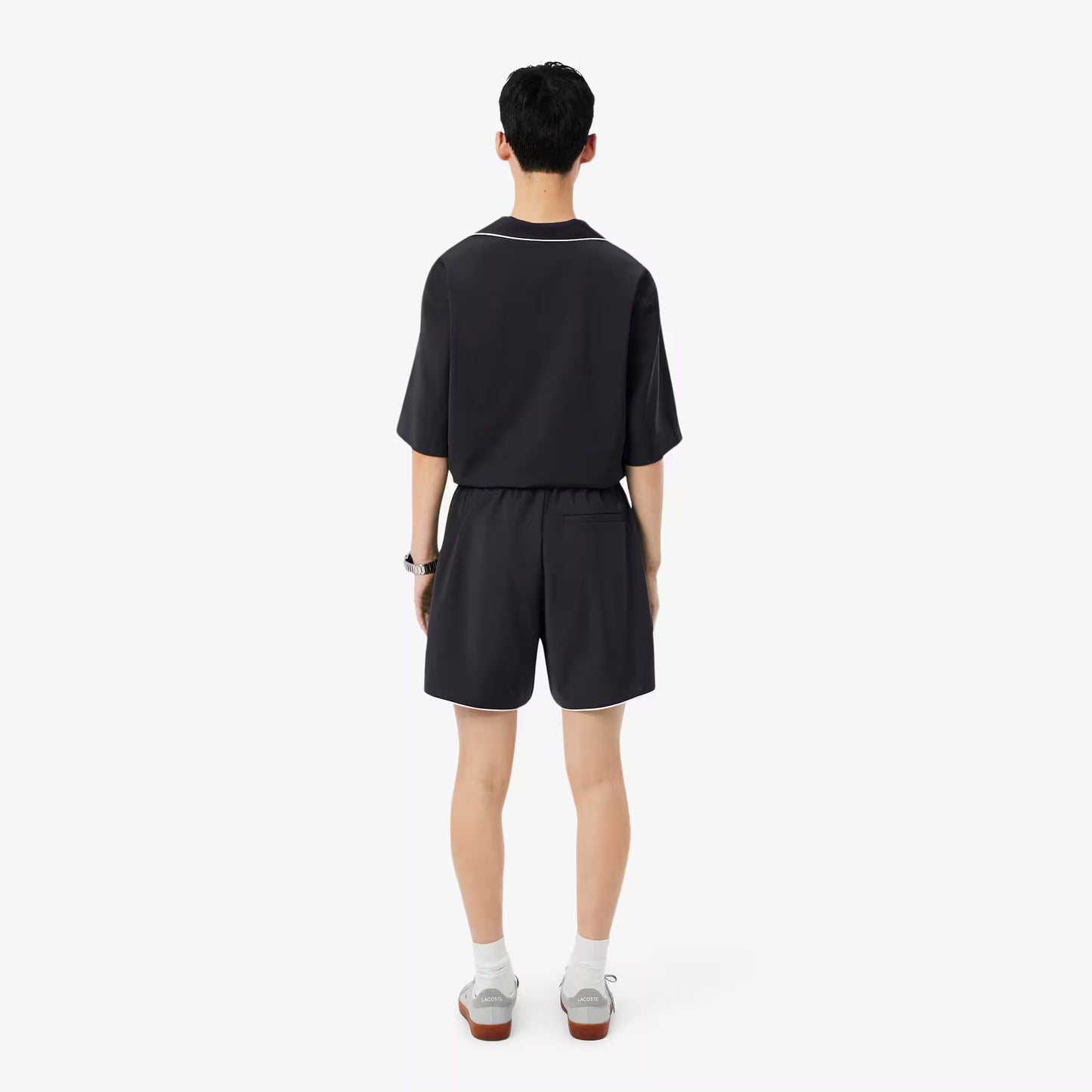 Short en laine mélangée coupe décontractée