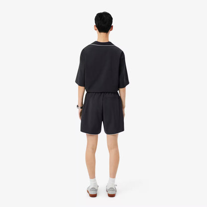 Short en laine mélangée coupe décontractée