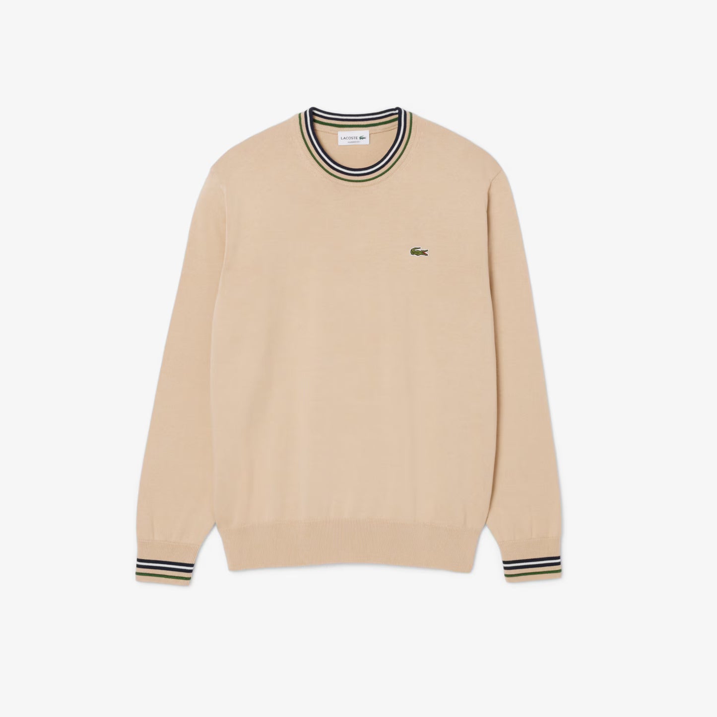 Pull en jersey de coton rayé